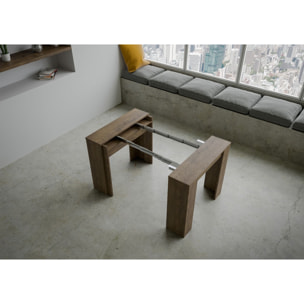 Consola extensible 90x48/308 cm Basic Nogal