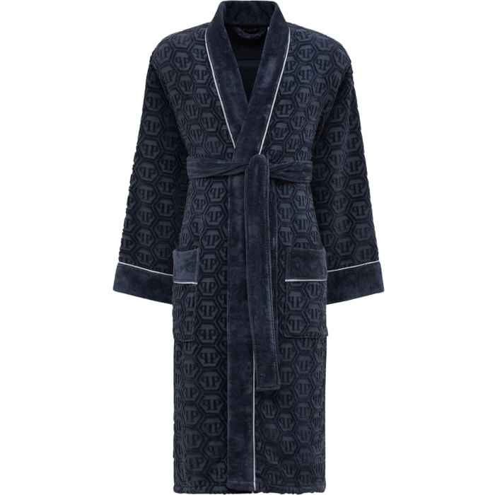 PHILIPP PLEIN Kimono Bathrobe Hexagon
