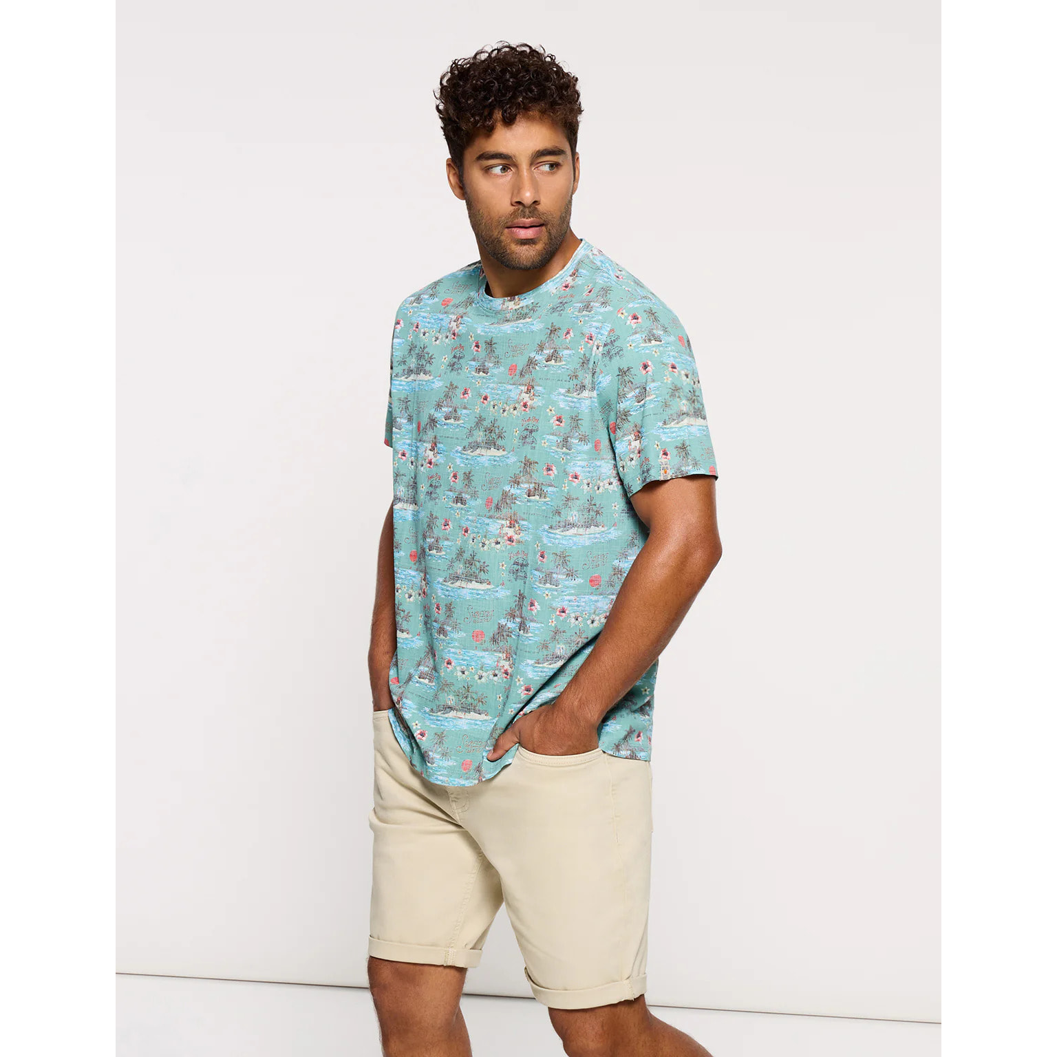 Camiseta Manga Corta Azul - Pinahop