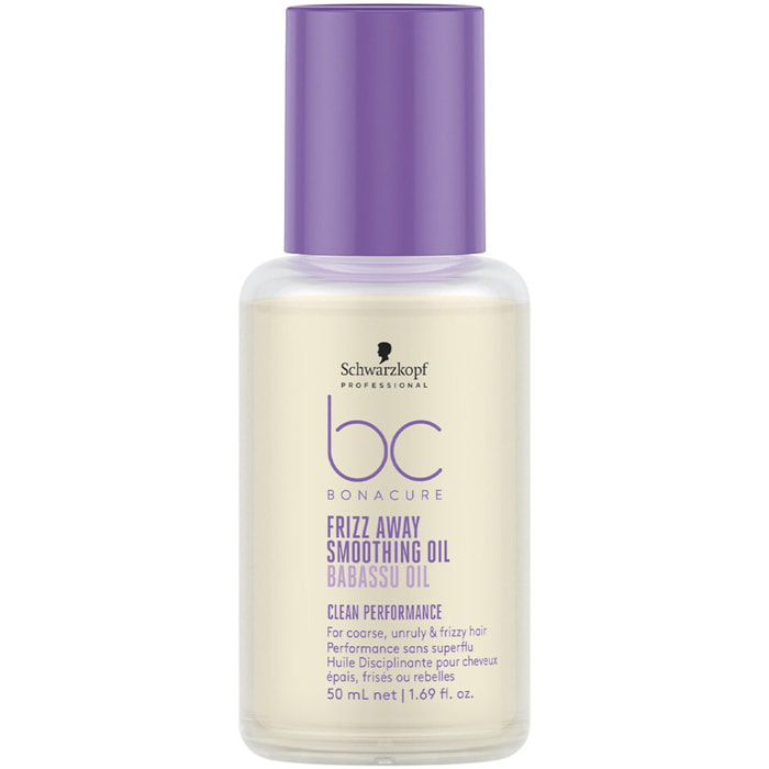 Frizz Away - Huile anti-frisottis et anti-humidité - cheveux rebelles, épais et frisés 50 ml
