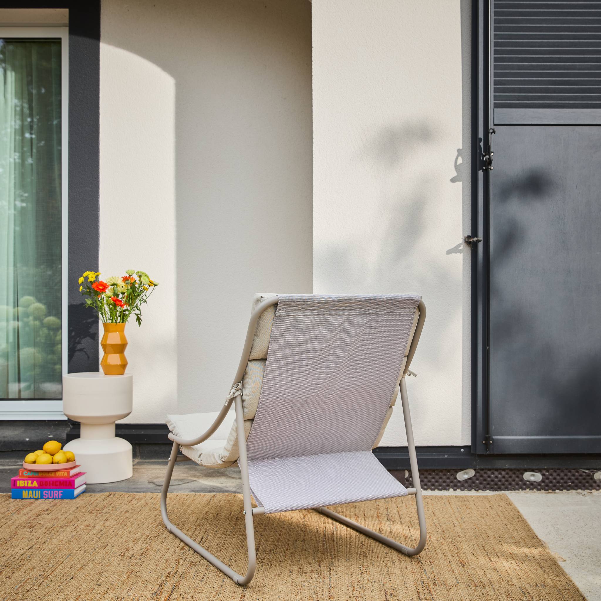 Fauteuil relax acier (lot de 2) EDENA