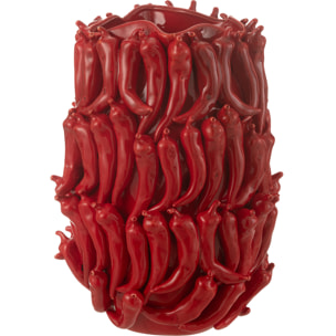 J-Line vase Piments - porcelaine - rouge - extra large