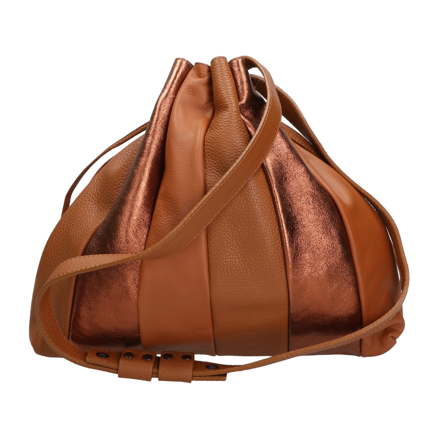 Borsa a spalla da Donna Nunzia in Vera Pelle Made in Italy 30x33x7 cm