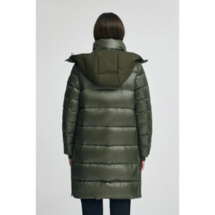 Chaqueta de plumas Olena verde con logo Polo Club