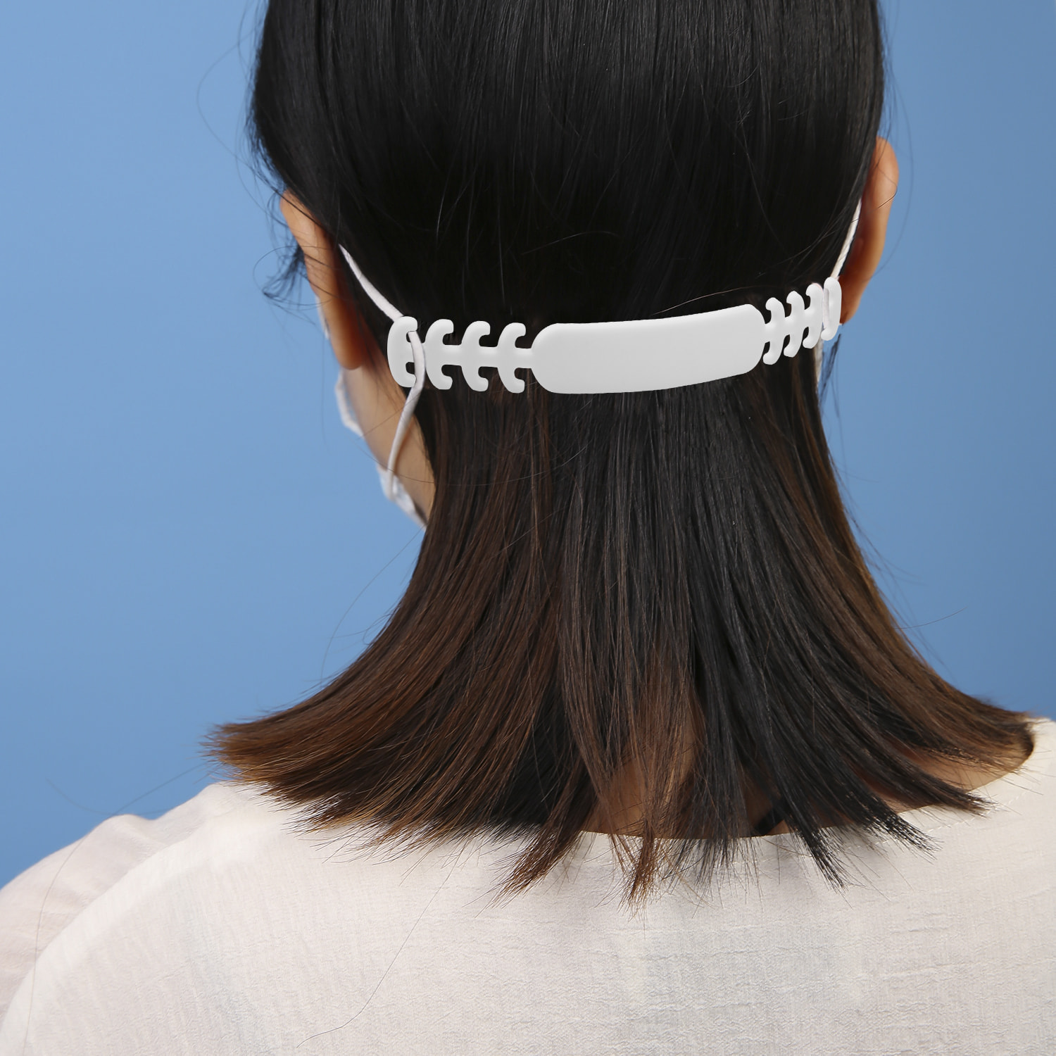 Pack X5 Salvaorecchie collo per maschere, in silicone morbido e flessibile.