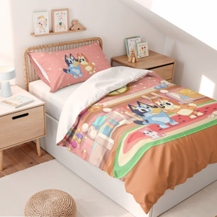 Funda nordica BLUEY + funda almohada 45x110