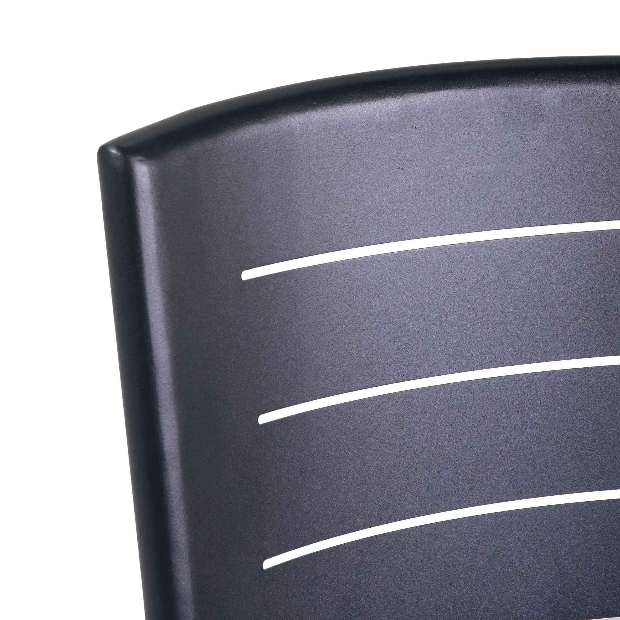 Sedia Vacchetti Delta in alluminio antracite cm45x59,5h85