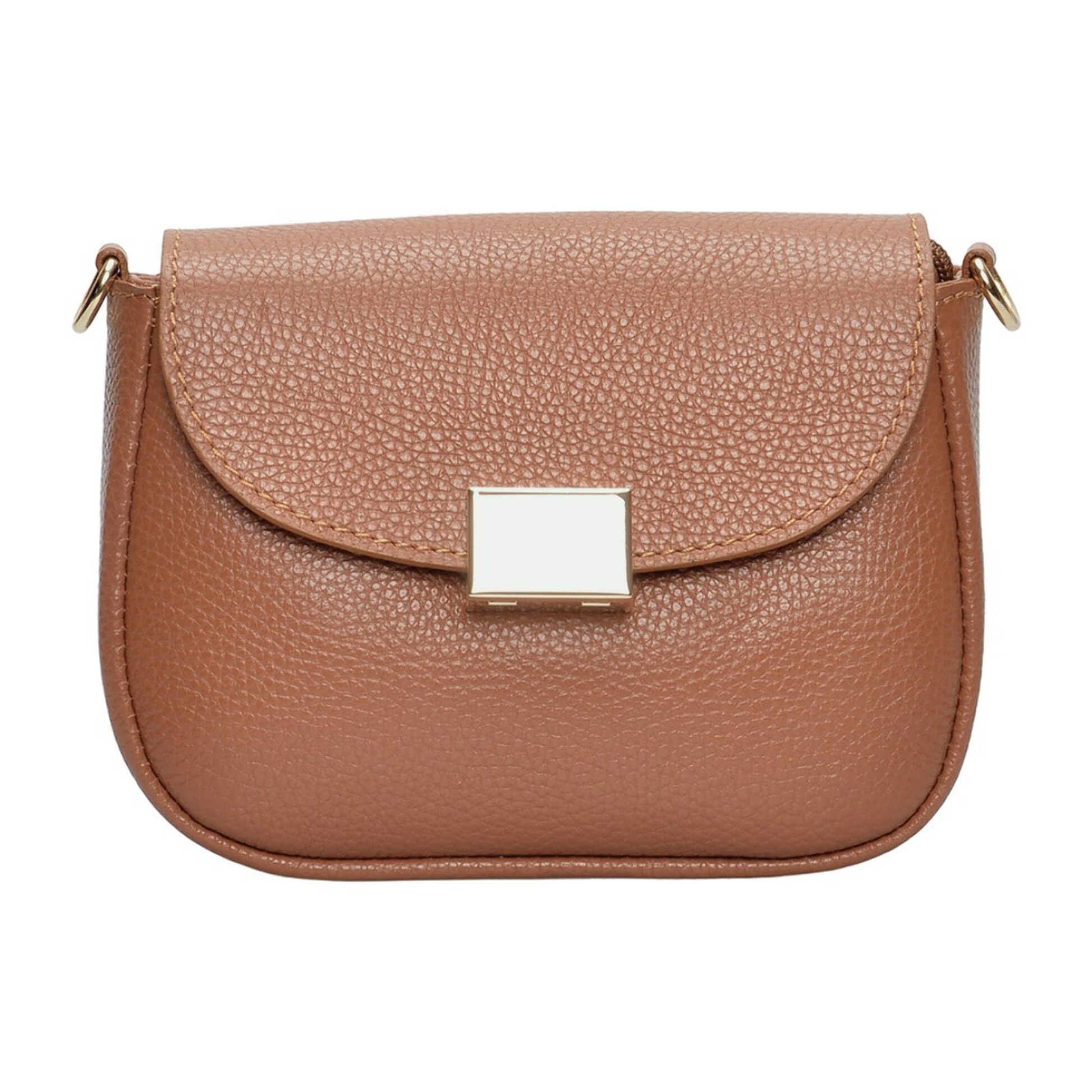 Borsa a spalla Anna Luchini Cammello