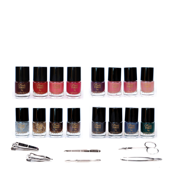 Nails Addict - Coffret 16 Vernis à Ongles & 6 Accessoires