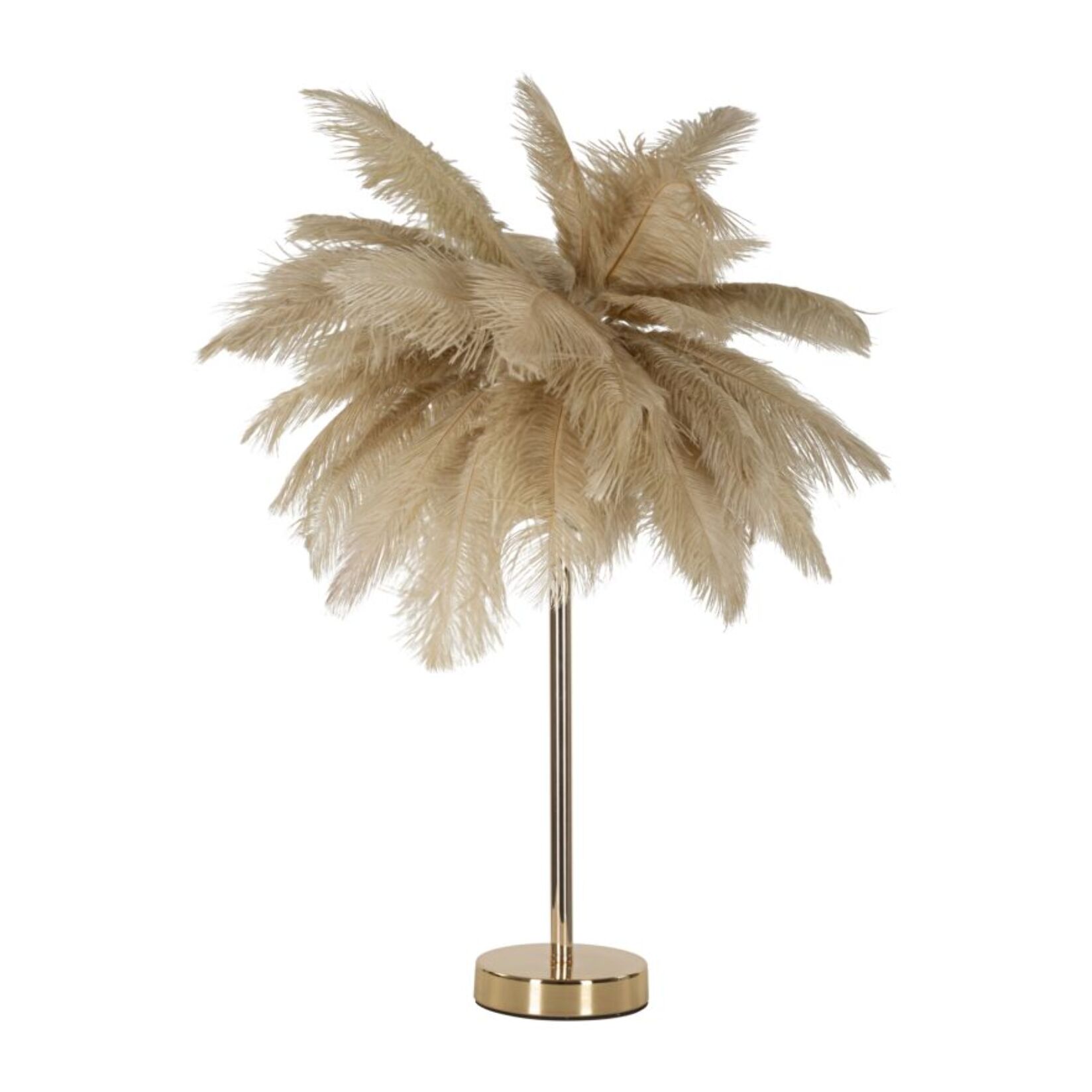 LAMPADA DA TAVOLO PALM CAMMELLO CM Ø 55X60