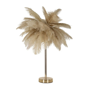 LAMPADA DA TAVOLO PALM CAMMELLO CM Ø 55X60
