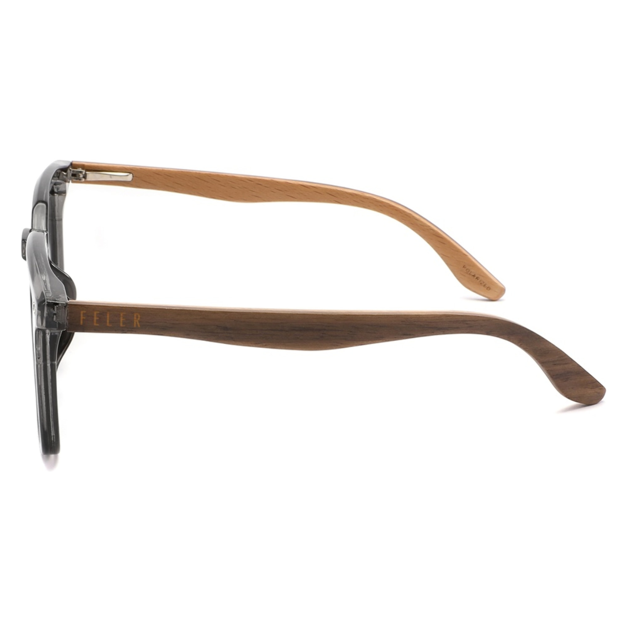Gafas de Sol Feler 1607P-19 Polarizadas de Madera Unisex 54 mm