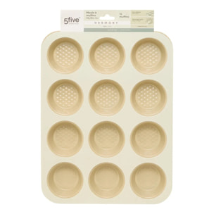 Moule à muffins Harmony 12 muffins 35x27cm noir