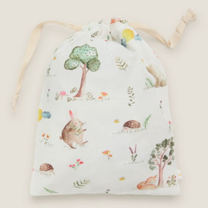 Bolsa de merienda bosque Munti color blanco Algodón