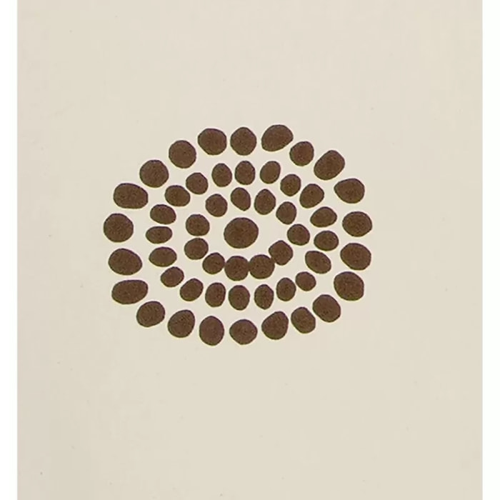 Rideau de douche Coton & Polyester TRIBAL 180x200cm QUALITE PREMIUM Beige & Marron - Anneaux inclus MSV