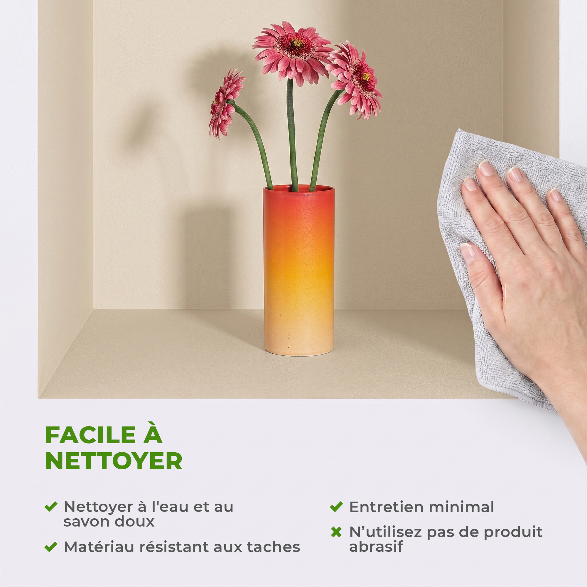 Stickers muraux 3D | Sticker Mural Autocollant effet 3D fleurs rouge et blanc - Stickers adhésifs 3D Chambre Salon Trompe l'oeil