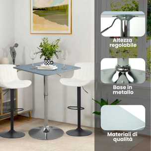 Tavolo da bar grigio quadrato - Lima