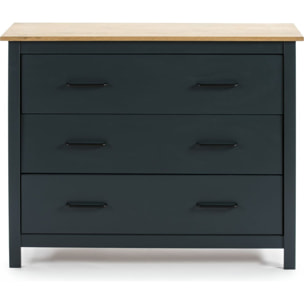 Commode 3 tiroirs en bois massif - IDA