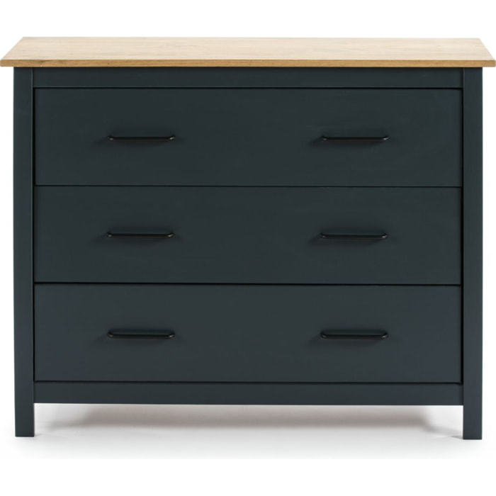 Commode 3 tiroirs en bois massif - IDA
