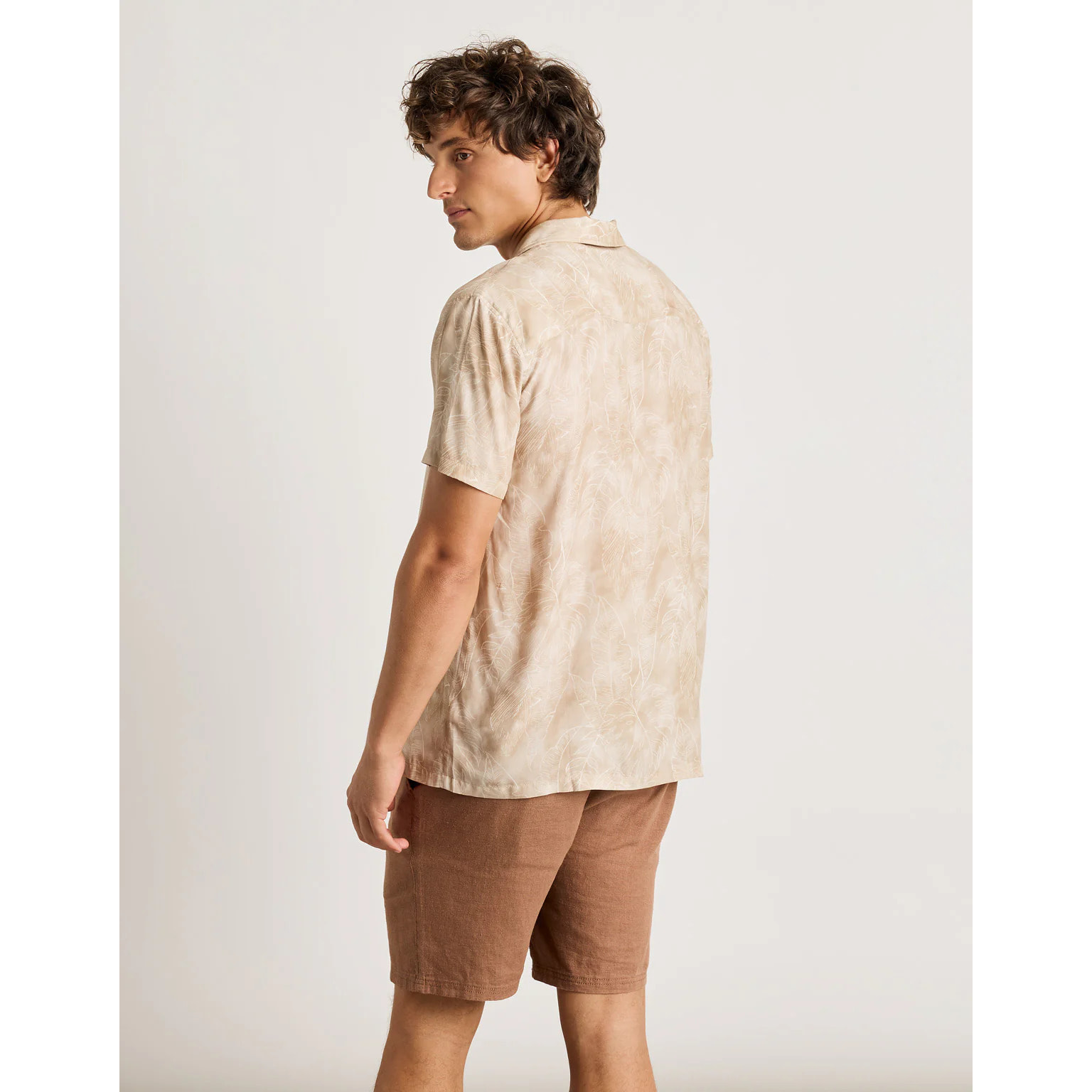 Camisa Manga Corta Marrón - Fog