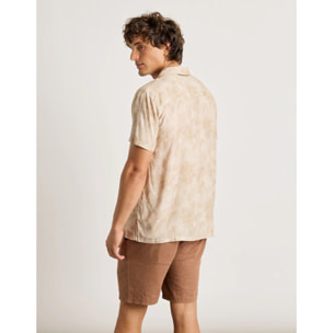 Camisa Manga Corta Marrón - Fog