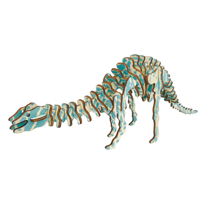 Puzzle 3D in legno. Diplodocus. 40 pezzi.