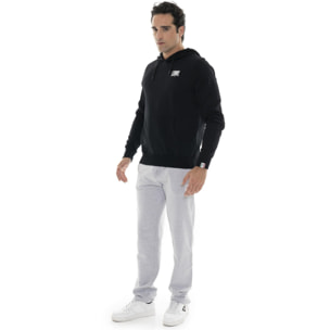 Sudadera de invierno para hombre con capucha y pequeño logo 'Basic'