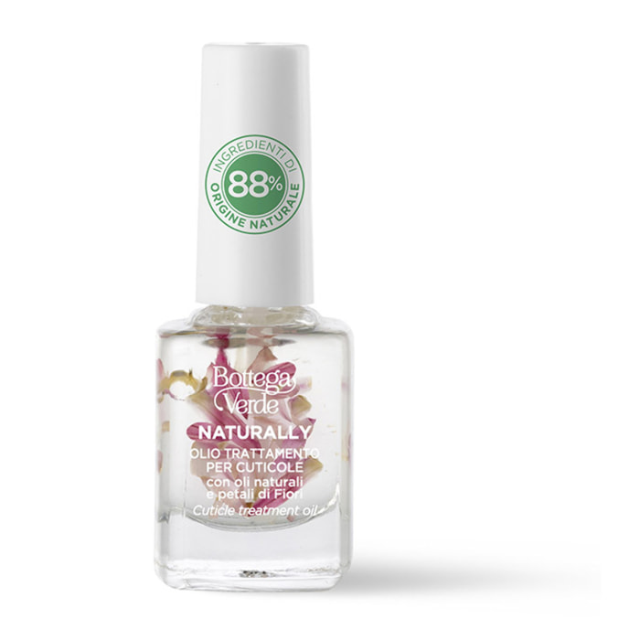 NATURALLY - Olio trattamento per cuticole con oli naturali e petali di Fiori (10 ml)