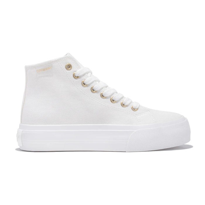 Zapatillas Altas de Mujer One Way Full en Blanco D.Franklin