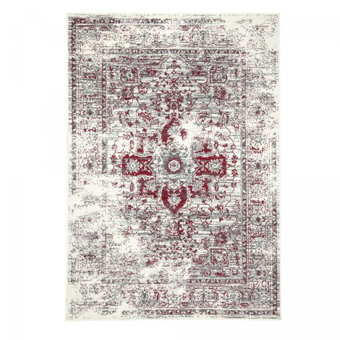 Tapis salon motif oriental vintage, ornements délicats, FARO