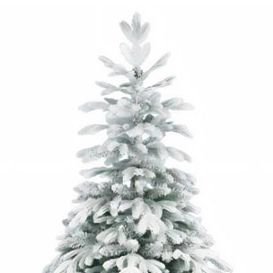 Terminillo - Albero di Natale innevato effetto realistico in PE e PVC ø127x210H, 1073 rami