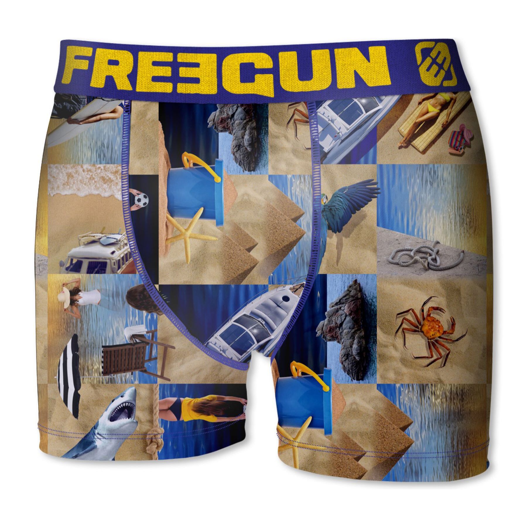 calzoncillo boxer freegun modelo beachday para niño multicolor