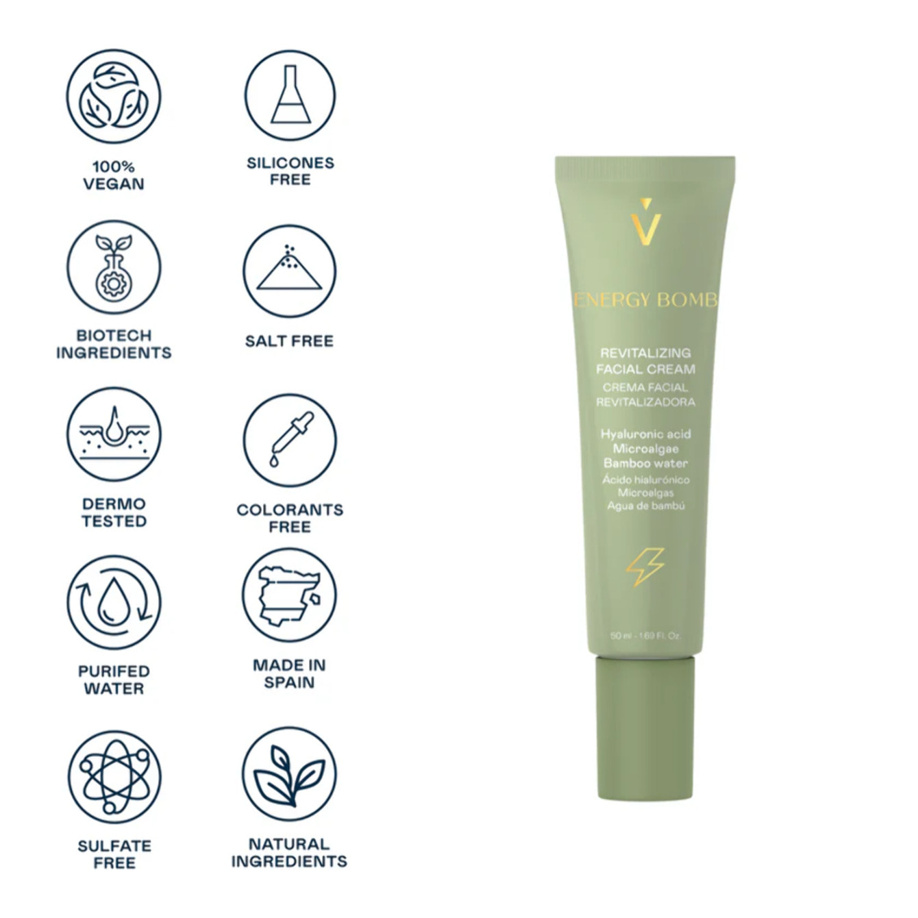 Crema Facial Revitalizante Energy Bomb - 50 ml