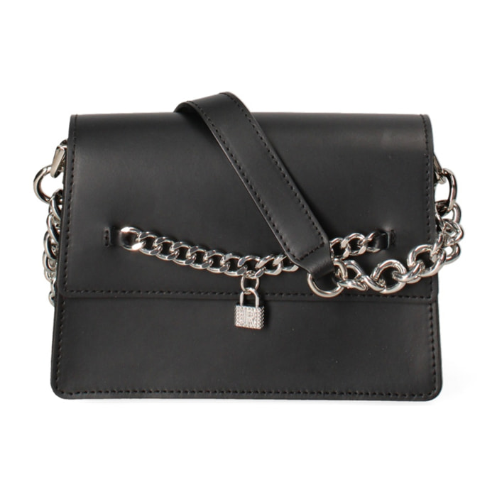 Borsa a tracolla donna Made in Italy - Aralia Lux - Vera pelle - 22.0 x 16.0 x 10.5 cm