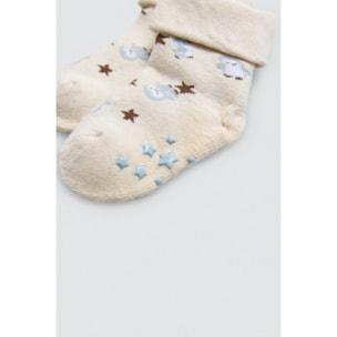 Confezione da 4 calzini termici antiscivolo per neonato Penguin Toy