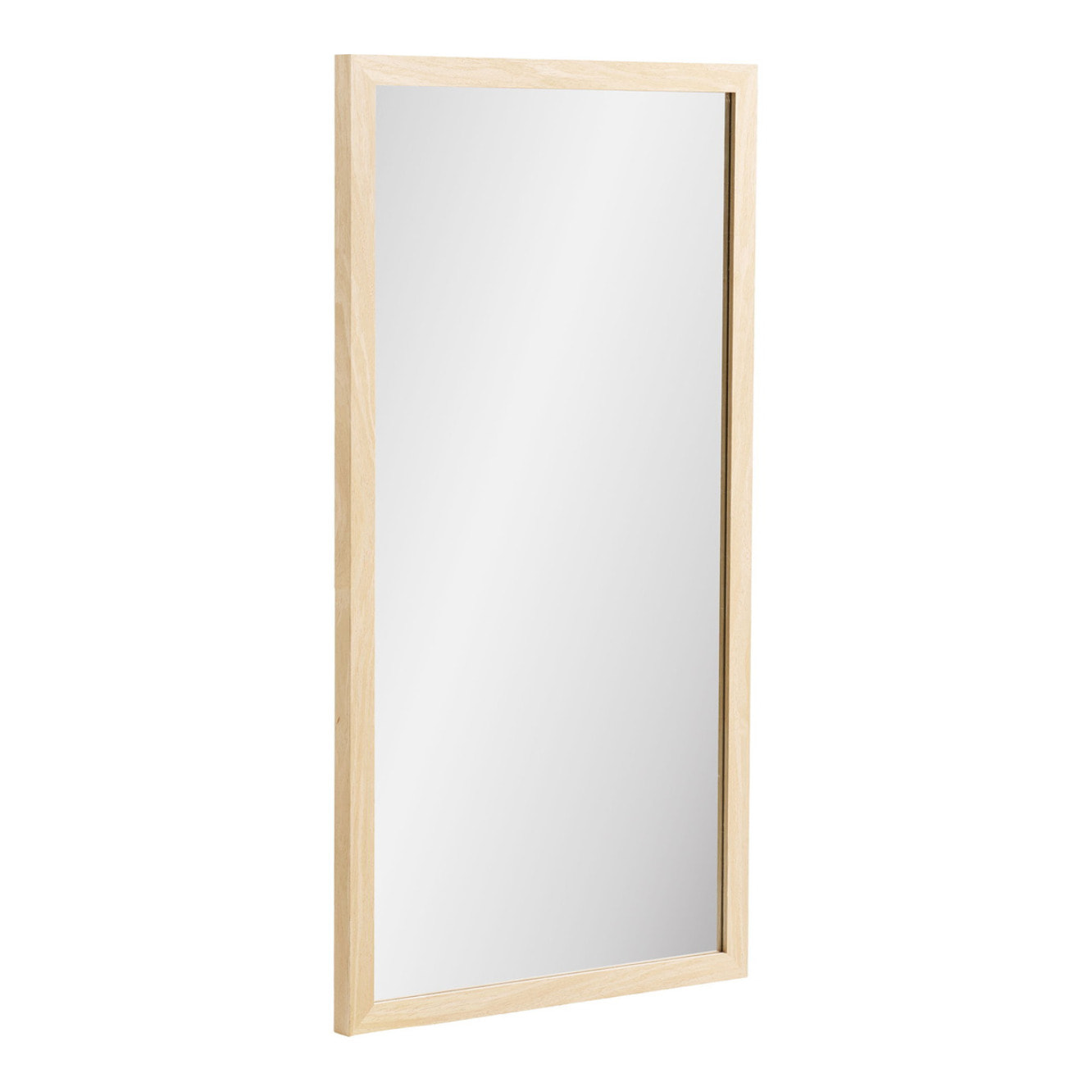 Specchio da parete Scottsdale con cornice in legno naturale 45x75 cm