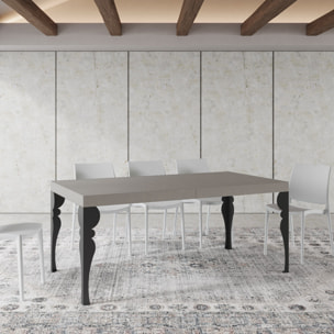 Tavolo allungabile 90x200/304cm Paxon cashmere gambe antracite