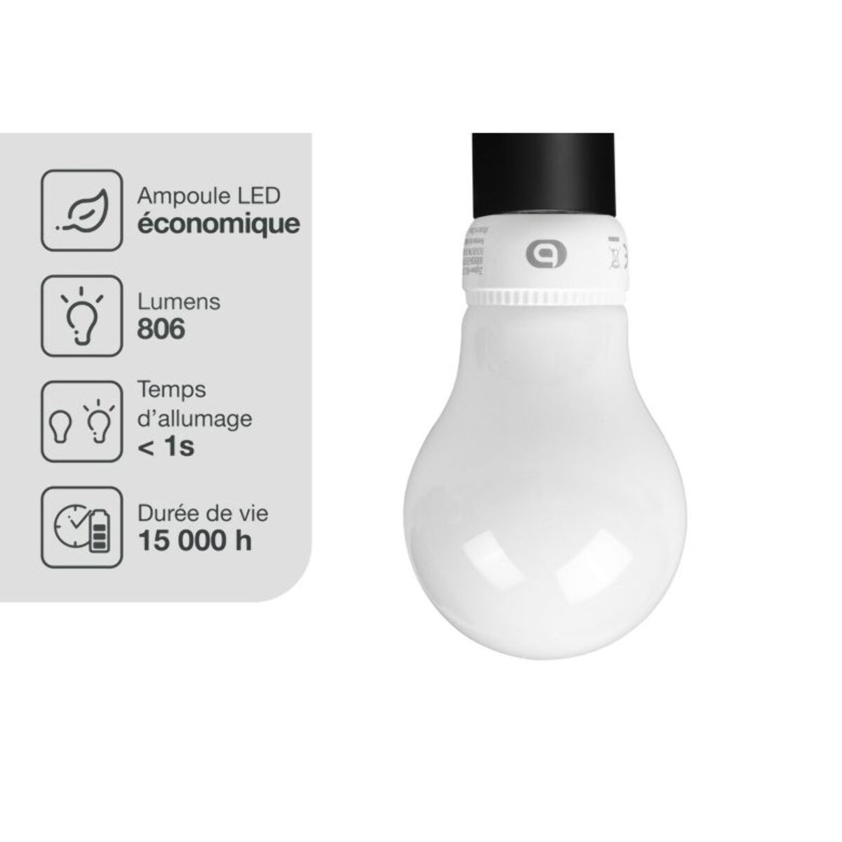 Ampoule LED connectée ESSENTIELB Nuances de Blanc Classique E27