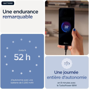 Smartphone MOTOROLA Edge 60 Bleu Marine 512Go 5G