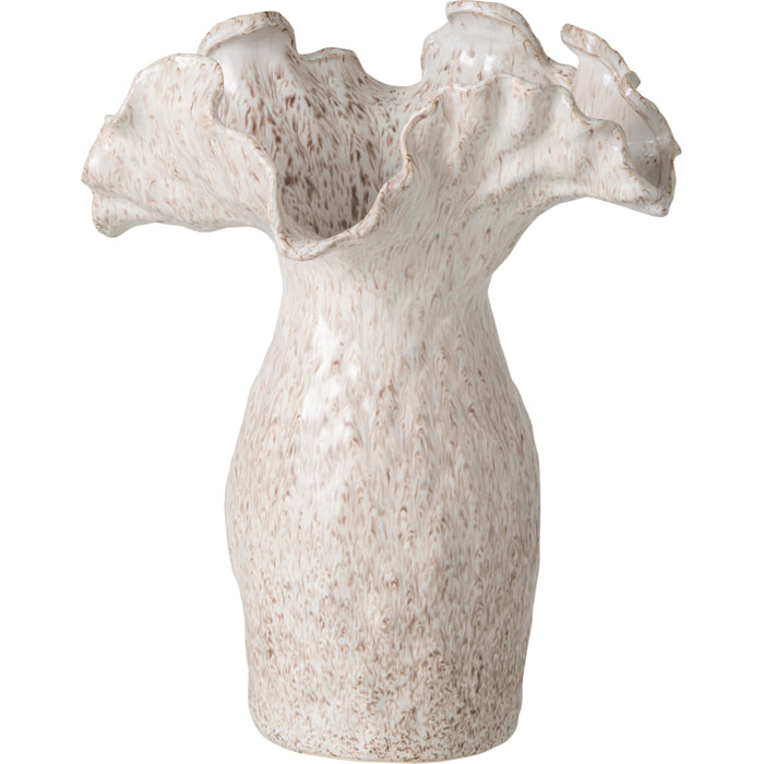 J-Line vase - argile - beige clair - large
