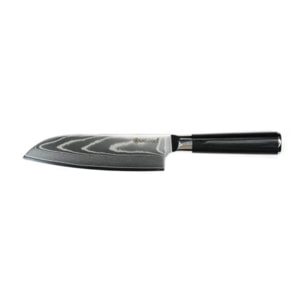 Couteau santoku noir damas   avec étui - "Core"