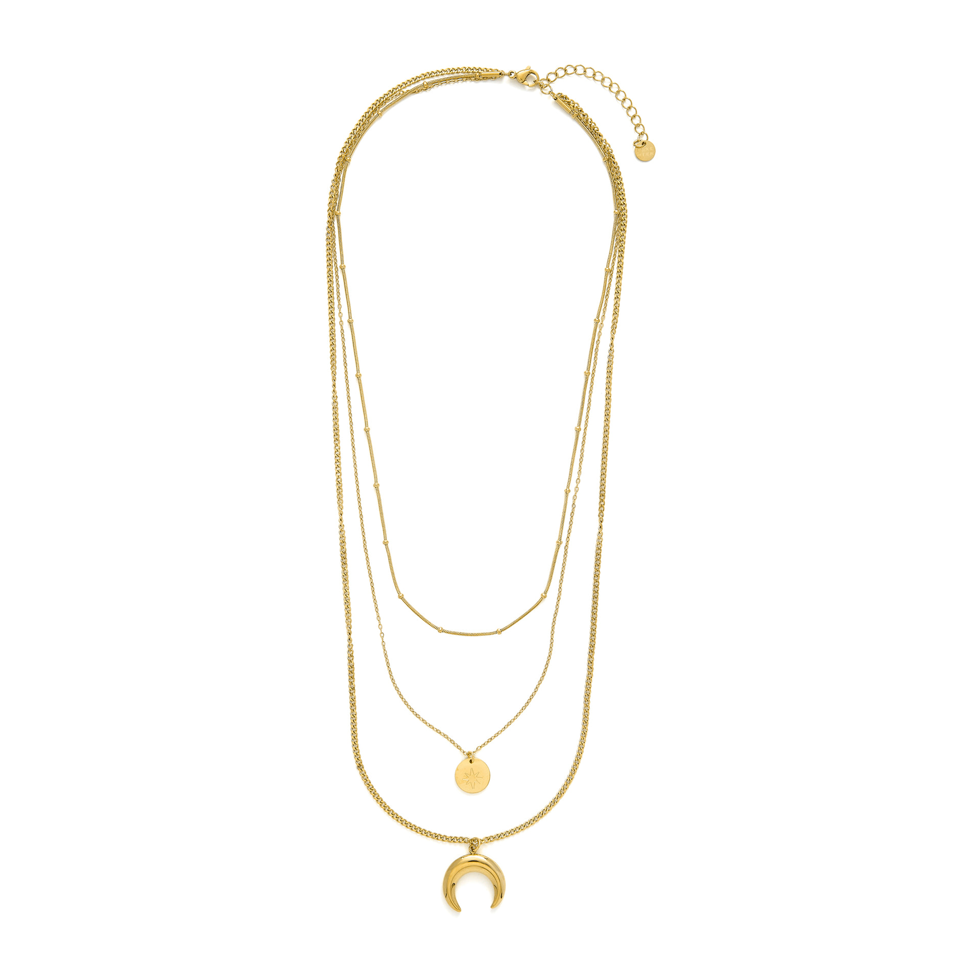 Collar Salsu acabado oro amarillo 18k