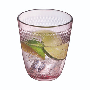 6 Verres mauves 31 cl Pampille Color