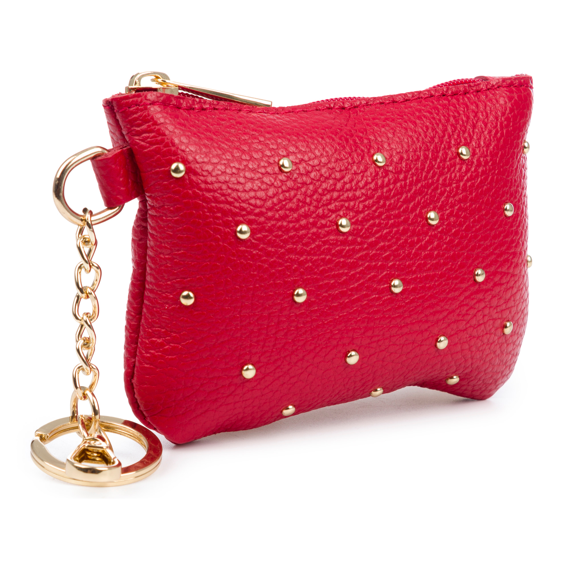 Bellosguardo Monedero Mujer. De piel auténtica acabado Dollaro con detalles metálicos.