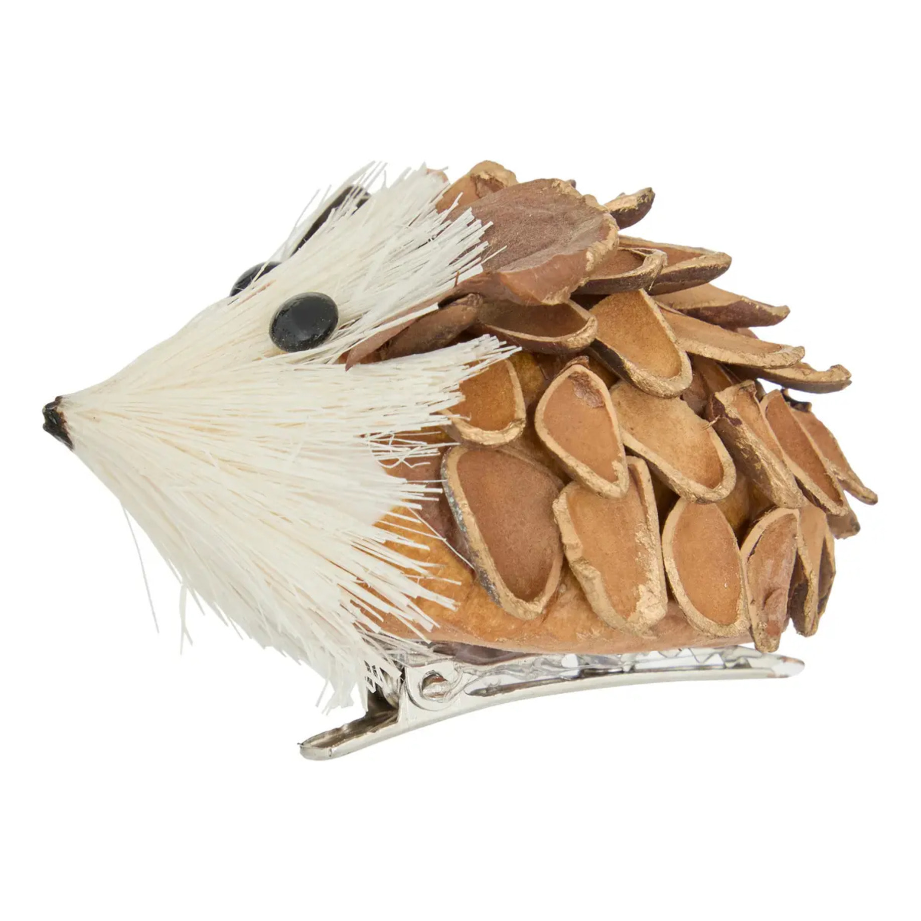 Décoration de sapin en bois hérisson x3 marron 7cm