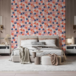 Papier peint panoramique Coeur en fête  Intissé