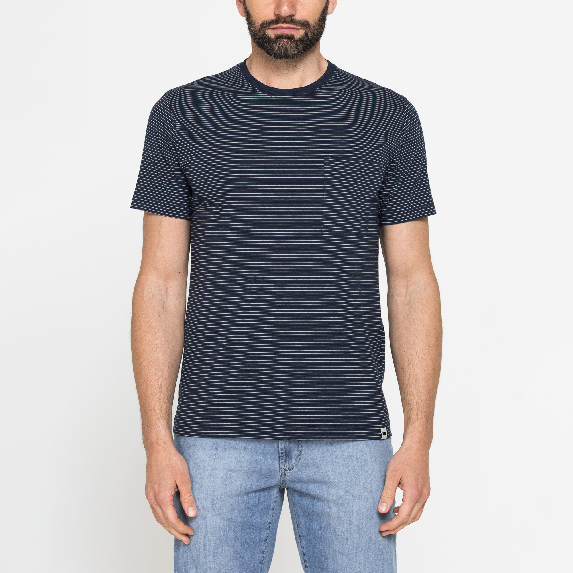 T-SHIRT ESTIVA IN COTONE CON FANTASIA A RIGHE