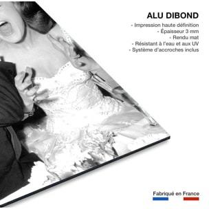 Tableau noir et blanc photo de Romy Schneider Tableau alu Dibond