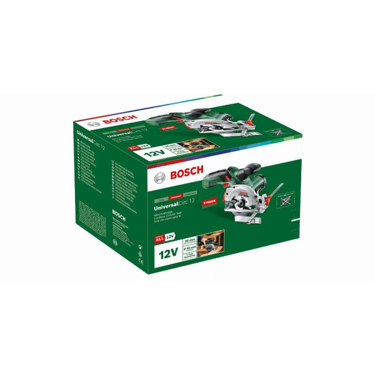 Sierra circular sin cable UniversalCirc 12 BOSCH herramienta única - 06033C7003