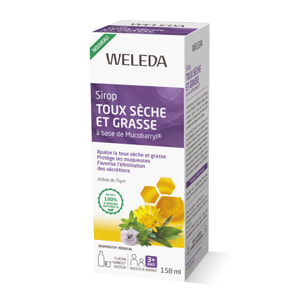 WELEDA - Sirop toux sèche et grasse à base de Mucobarryl® - 158 ml